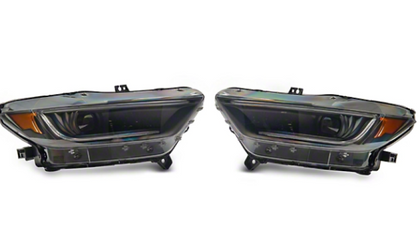 Raxiom 15-17 Ford Mustang 18-20 Mustang GT350 Right Headlight- Blk Housing (Smoked Lens) Box 2 of 2