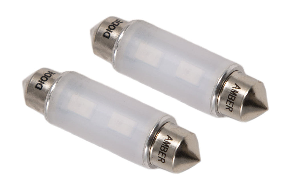 41mm HP6 LED Bulb Amber Pair