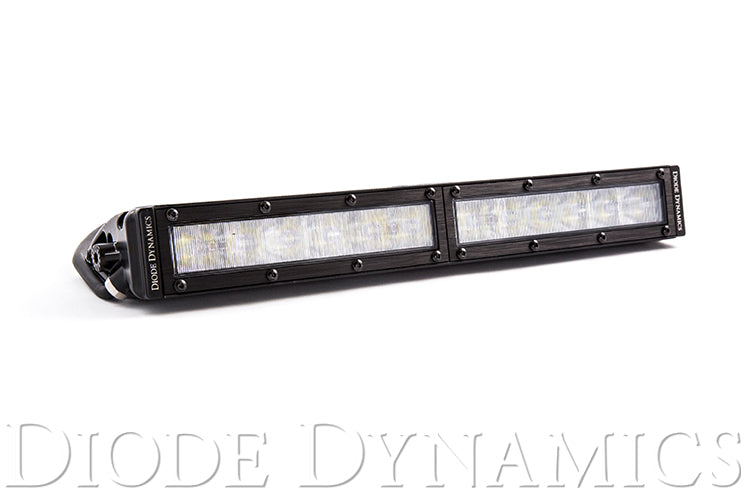 12 Inch LED Light Bar  Single Row Straight Clear Wide Each Stage Series