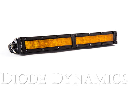 12 Inch LED Light Bar  Single Row Straight Amber Wide Each Stage Series