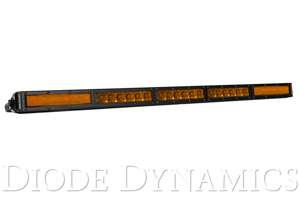 30 Inch LED Light Bar  Single Row Straight Amber Combo Each Stage Series