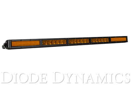 30 Inch LED Light Bar  Single Row Straight Amber Combo Each Stage Series