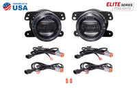 Elite Series Fog Lamps for 2011-2013 Jeep Grand Cherokee Pair Cool White 6000K Diode Dynamics