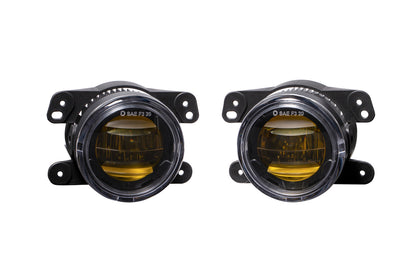 Elite Series Fog Lamps for 2011-2014 Dodge Charger Pair Yellow 3000K Diode Dynamics