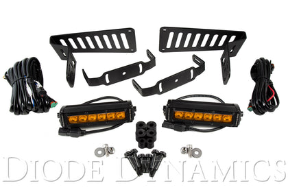 Jeep JL 2018-2019 Stage Series 6 Inch Cowl LED Kit Amber Driving