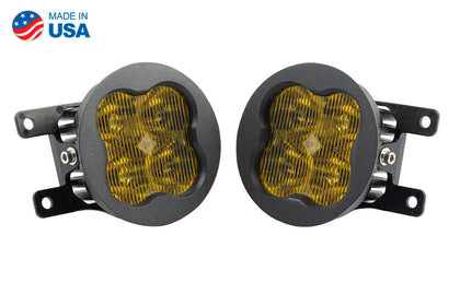 SS3 LED Fog Light Kit for 2013-2015 Honda Civic Si Sedan Yellow SAE/DOT Fog Sport