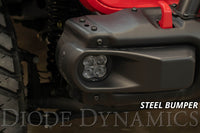 SS3 LED Fog Light Kit for 2020 Jeep Gladiator Rubicon White SAE/DOT Driving Sport (Steel Bumper)