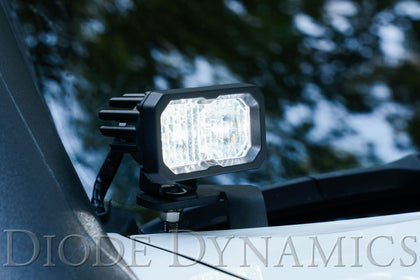 Stage Series C2 LED Ditch Light Kit for 2016-2020 Toyota Tacoma Pro White Combo Diode Dynamics