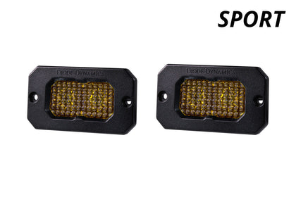 Stage Series C2 2 Inch LED Pod Sport Yellow Fog Flush ABL Pair Diode Dynamics