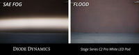 Stage Series C2 2 Inch LED Pod Sport White Flood Flush WBL Pair Diode Dynamics