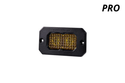 Stage Series C2 2 Inch LED Pod Pro Yellow Flood Flush ABL Each Diode Dynamics