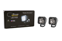 Stage Series C1 LED Pod Sport White Wide Standard RBL Pair Diode Dynamics