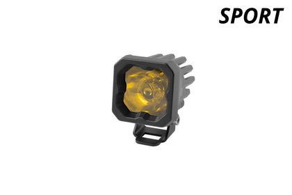 Stage Series C1 LED Pod Sport Yellow Flood Standard ABL Each Diode Dynamics
