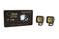 Stage Series C1 LED Pod Pro Yellow Wide Standard ABL Pair Diode Dynamics