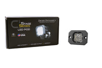 Stage Series C1 LED Pod Sport White Flood Flush ABL Each Diode Dynamics