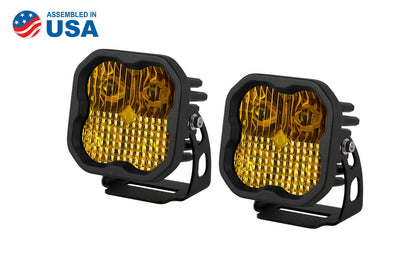 SS3 LED Pod Sport Yellow Combo Standard Pair Diode Dynamics