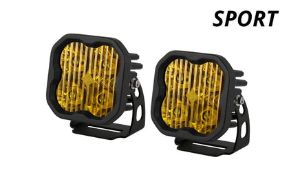 SS3 LED Pod Sport Yellow Combo Standard Pair Diode Dynamics