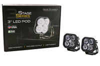 SS3 LED Pod Max White Driving Standard Pair Diode Dynamics