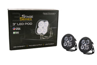 SS3 LED Pod Max White Driving Round Pair Diode Dynamics