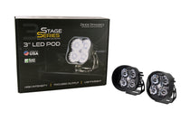 SS3 LED Pod Max White SAE Fog Angled LH Sngle Diode Dynamics