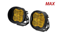 SS3 LED Pod Max Yellow SAE Fog Angled Pair Diode Dynamics