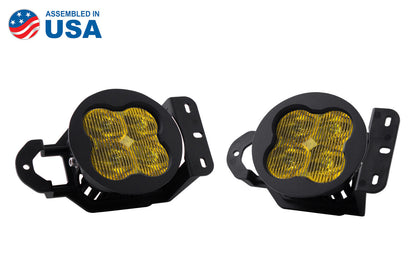 SS3 LED Fog Light Kit for 2020 Jeep Gladiator Sport Yellow SAE/DOT Fog Sport