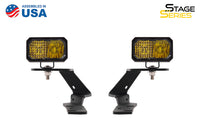 Stage Series C2 LED Ditch Light Kit for 2019-2020 Ford Ranger Sport Yellow Combo Diode Dynamics