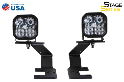 SS3 LED Ditch Light Kit for 2015-2021 Colorado/Canyon, Sport White Combo Diode Dynamics