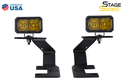 Stage Series 2in LED Ditch Light Kit for 2015-2021 GMC Canyon, Sport Yellow Combo