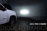 Stage Series 2in LED Ditch Light Kit for 2015-2021 GMC Canyon, Pro White Combo