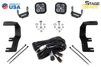 SS3 LED Ditch Light Kit for 2014-2019 Chevrolet Silverado 1500, Sport White Driving Diode Dynamics