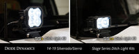 SS3 LED Ditch Light Kit for 2014-2019 GMC Sierra 1500, Sport White Driving Diode Dynamics