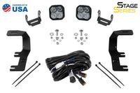 SSC2 LED Ditch Light Kit for 2014-2019 Chevrolet Silverado 1500, Sport White Combo Diode Dynamics