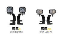 SSC2 LED Ditch Light Kit for 2014-2019 Chevrolet Silverado 1500, Sport Yellow Combo Diode Dynamics