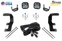 SSC2 LED Ditch Light Kit for 2014-2019 Chevrolet Silverado 1500 Pro White Combo Diode Dynamics