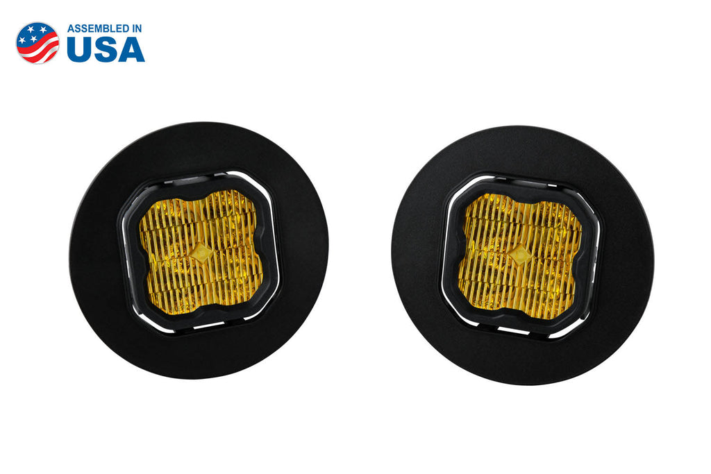 SS3 LED Fog Light Kit for 07-13 GMC Sierra 1500 Yellow SAE/DOT Fog Sport Diode Dynamics