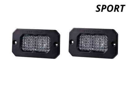 Stage Series 2in LED Pod Sport White Combo Flush WBL Pair Diode Dynamics