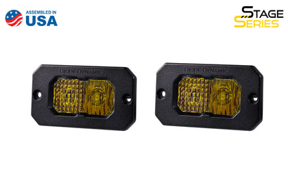 Stage Series 2in LED Pod Pro Yellow Combo Flush ABL Pair Diode Dynamics