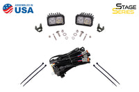 Stage Series 2in LED Ditch Light Kit for 2010-2021 Toyota 4Runner Pro Yellow Combo Diode Dynamics