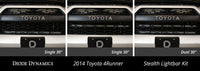 SS30 Dual Stealth Lightbar Kit for 2014-2019 Toyota 4Runner Amber Driving Diode Dynamics
