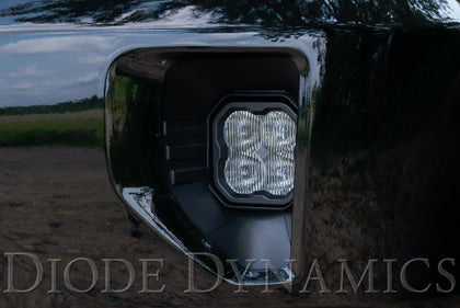 SS3 LED Fog Light Kit for 2019 Chevrolet Silverado 1500 LD, White SAE/DOT Driving Pro Diode Dynamics