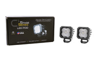 Stage Series C1 LED Pod White SAE/DOT Fog Standard ABL Pair Diode Dynamics