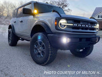 SS3 LED Fog Light Kit for 2021 Ford Bronco (w/ Standard Bumper) White SAE/DOT Driving Sport w/ Backlight Diode Dynamics