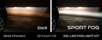 SS3 LED Fog Light Kit for 2011-2014 Ford F-150 White SAE/DOT Fog Pro w/ Backlight Diode Dynamics
