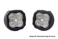 SS3 LED Fog Light Kit for 2015-2019 Chevrolet Silverado 2500/3500 White SAE/DOT Driving Sport w/ Backlight Diode Dynamics