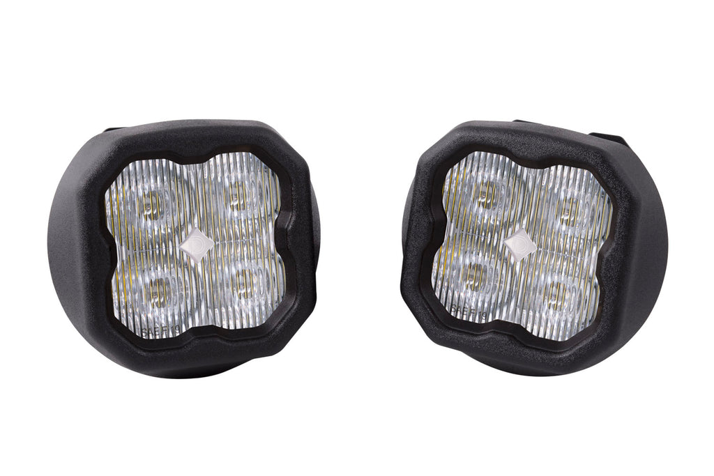 SS3 LED Fog Light Kit for 2015-2019 Chevrolet Silverado 2500/3500 White SAE/DOT Fog Sport w/ Backlight Diode Dynamics