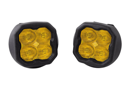 SS3 LED Fog Light Kit for 2015-2021 Chevrolet Colorado Yellow SAE/DOT Fog Sport w/ Backlight Diode Dynamics