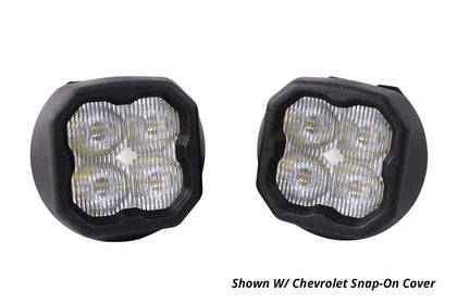 SS3 LED Fog Light Kit for 2015-2021 Chevrolet Colorado Yellow SAE/DOT Fog Sport w/ Backlight Diode Dynamics