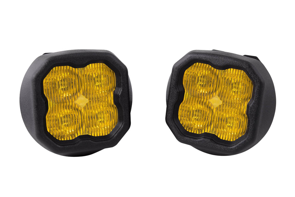 SS3 LED Fog Light Kit for 2007-2009 Ford Escape Yellow SAE/DOT Fog Sport w/ Backlight Diode Dynamics