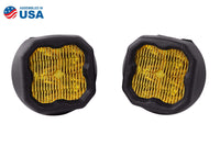 SS3 LED Fog Light Kit for 2007-2013 Chevrolet Avalanche Yellow SAE/DOT Fog Max w/ Backlight Diode Dynamics